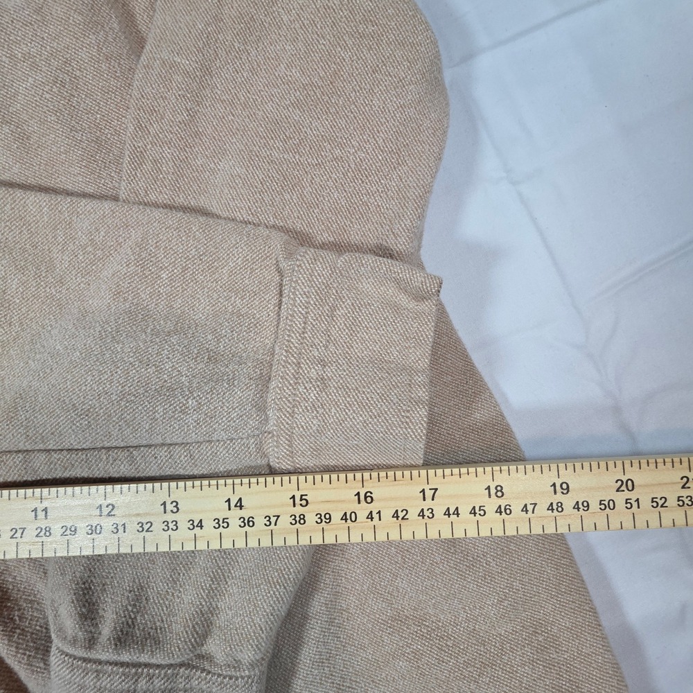 Hollister California Boyfriend Fit Button Down Shirt Tan Brown Womens Medium - Picture 7 of 8